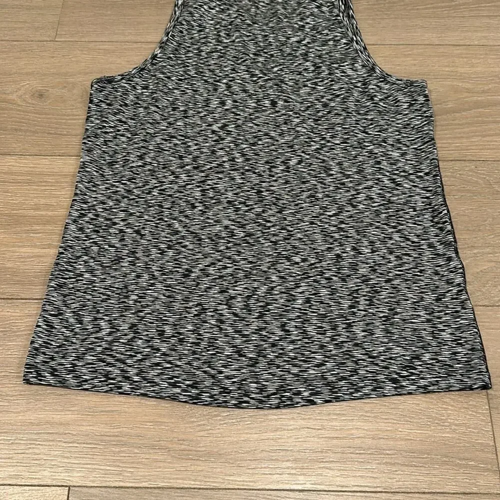 NIKE Black White Blue Blur Abstract Buttery Soft Active‎ Workout Gym Tank Top S